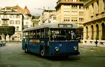 TC Nr. 12 am 24. September 1981 in La Chaux-de-Fonds (Linie 5)