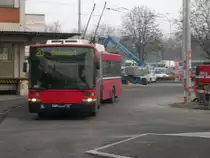 Swisstrolley Nr. 4 bei der Haltestelle Wankdorf Bahnhof