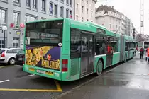 Heckansicht vom MAN Bus 776 am Claraplatz. Die Aufnahme stammt vom 14.01.2010.