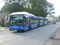 Van Hool AGG 300 auf der Linie 5 nach Bahnhof Burgwedel an der Haltestelle Oldesloer Stra�e.
