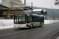 PU Voegtlin-Meyer, Brugg, Nr. 114 (AG 266'593, MAN Lion's City A21, 2009) am 12.1.2010 bei Brugg.