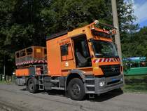  Mobby Dick , der Fahrleitungs-Lastwagen bei der Schlaufe am Eglisee. Die Aufnahme stammt vom 16.06.2009.