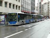 07.01.10,3 x MB-Citaro auf der Sindicat in Palma de Mallorca.Hier ist f�r viele Linien die Endhaltestelle und Fahrerwechsel.