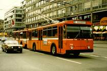 TL Nr. 718(FBW) am 25. September 1981 in Lausanne (Linie 1)