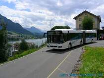 Auf Gleis 1 soeben abgefahren: der Bahnersatz nach Merlischachen, Meggen, Luzern.