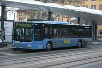 Wilde Bochum (BO KW 79) an der Haltestelle Witten Rathaus,2.1.2010.
