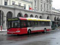 Winterthur - Solaris  Nr.201  ZH 719201 unterwegs auf der Linie 10 in der Stadt Winterthur am 10.01.2010