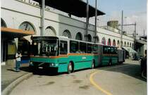 Aus dem Archiv: GFM Fribourg Nr. 123/FR 415 Volvo/Hess am 3. April 1999 Fribourg, Bahnhof