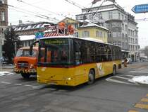 Postauto - Volvo 8700 AR 14860 unterwegs auf der Linie 120 in der St.Gallen am 16.01.2010