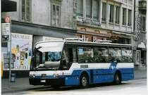 Aus dem Archiv: TF Fribourg Nr. 77/FR 647 Van Hool am 15. August 1998 Fribourg, Bahnhof