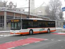 regiobus Gossau - MAN Lion`s City Nr.24 SG 88221 unterwegs auf der Linie 152 in Herisau am 16.01.2010