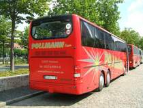 Hinterfront des Neoplan Euroliner von Busreisen Pollmann in
Dortmund Bbf. 