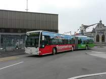 VZO - Mercedes Citaro Nr.53 ZH 634253 unterwegs auf der Linie 885 bei den Bushaltestellen beim Bahnhof Rapperswil/SG am 16.01.2010