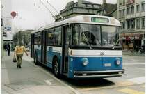 Aus dem Archiv: TF Fribourg Nr. 34 Saurer/Hess Trolleybus am 3. April 1999 Fribourg, Bahnhof