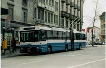 Aus dem Archiv: TF Fribourg Nr. 104/FR 635 Volvo/Hess Gelenkduobus am 3. April 1999 Fribourg, Bahnhof