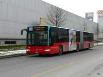 VB Biel - Mercedes Citaro Nr.155 BE 666155 unterwegs auf der Linie 2 in B�zingen am 23.01.2010