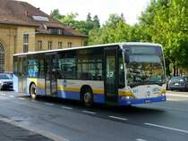 Mercedes-Citaro  Regio-Bus Nr 217 .. Ne 49217 bei der wegfahrt von der Haltestelle vor dem Bahnhof in La Chaux de Fonds am 08.07.2007
