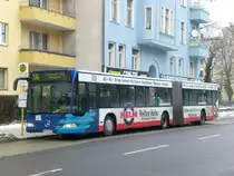 Mercedes-Benz O 530 I (Citaro) auf der Linie 136 nach Spandau Gatower Stra�e/Heerstra�e an der Haltestelle Hakenfelde Kirchhofstra�e.