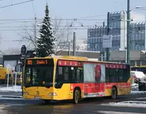 EVAG 3412 (E VG 3412) mit Werbung f�r die Sparkasse Essen.
Aufgenommen am EVAG Betriebshof Stadtmitte, 16.1.2010.