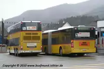 PostAuto, Region Nordschweiz, Regie Balsthal, 
MB Citaro GL und ein Neoplan Doppeldecker in Balsthal