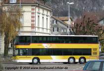 PostAuto, Region Nordschweiz, Regie Balsthal, 

Neoplan Doppeldecker in Balsthal