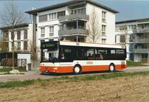 RBS, Worblaufen Nr. 21/BE 476'321 MAN am 20. April 2006 auf der Linie 43 zwischen Kappelisacker und Aespliz.