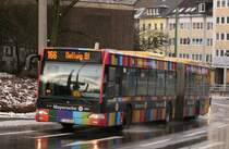 EVAG 3501 (E VG 3501) mit Werbung fr die Mayersche.
Aufgenommen auf der Steelerstr,28.1.2010.