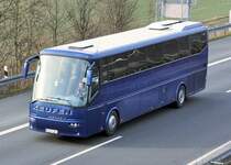 BOVA Futura der  Keufen-Reisen , unterwegs auf der A 61 bei Rheinbach Richtung Sden - 08.02.2010