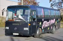 Mercedes des Busunternehmens  Flatten , f�r RVK im Einsatz - Z�lpich 14.11.2009