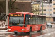 EVAG 3404 (E VG 3404) mit Werbung fr Radio Essen.
Aufgenommen auf der Steelerstr.
28.1.2010