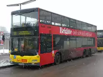 MAN Lion's City DD (Doppelstock) auf der Linie 100 nach S+U Bahnhof Alexanderplatz an der Haltestelle Hertzallee.