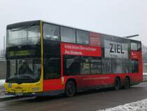 MAN Lion's City DD (Doppelstock) auf der Linie 100 nach S+U Bahnhof Alexanderplatz an der Haltestelle Hertzallee.