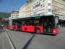 Mercedes Citaro mit der Betriebsnummer 151 fhrt am Bahnhof Biel Richtung Guisanplatz.. die Aufnahme stammt vom 29.09.2009.