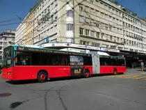Hess Trolleybus f�hrt am Bahnhof Biel ein. Die Aufnahme stammt vom 29.09.2009.