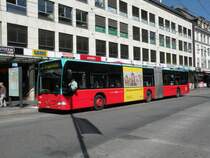 Mercedes Citaro mit der Betriebsnummer 143 beim Guisanplatz in Biel. Die Aufnahme stammt vom 29.09.2009.