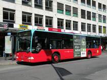 Mercedes Citaro mit der Betriebsnummer 125 beim Guisanplatz in Biel. Die Aufnahme stammt vom 29.09.2009.