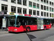 Mercedes Citaro mit der Betriebsnummer 125 beim Guisanplatz in Biel. Die Aufnahme stammt vom 29.09.2009.