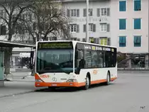 BSU - Mercedes Citaro Nr.66 SO 142066 unterwegs auf der Linie 3 in der Stadt Solothurn am 23.01.2010
