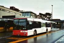 TRAVYS Yverdon VD 3712 MAN am 23. Dezember 2009 Yverdon, Bahnhof