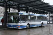 Strassenbahn Hagen 721 (HA EY 653) am HBF Hagen,31.1.2010. 