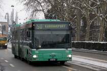 MAN Bus mit der Betriebsnummer 785 fhrt Richtung Bahnhof SBB. Die Aufnahme stammt vom 10.02.2010.