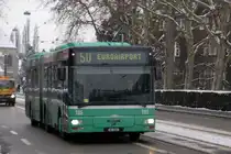 MAN Bus mit der Betriebsnummer 785 f�hrt Richtung Bahnhof SBB. Die Aufnahme stammt vom 10.02.2010.