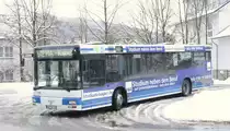 Strassenbahn Hagen 740 (HA DF 740) mit Werbung f�r VWA.
Aufgenommen am HBF Gevelsberg,31.1.2010.