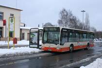 Ver 291 (EN VE 112) mit der Linie 608 am Bf Schwelm,31.1.2010.