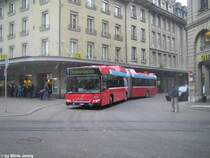 Bernmobil Nr. 829 (Volvo 7700A CNG) am 9.2.2010 beim Bhf. Bern