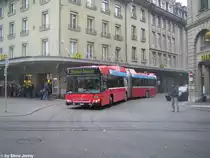 Bernmobil Nr. 829 (Volvo 7700A CNG) am 9.2.2010 beim Bhf. Bern