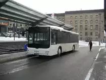 Auf diesem Foto ist ein ganz neuer MAN Lions City zu sehen. Wahrscheinlich ist das Fahrzeug eine Leihgabe f�r Saar-Pfalz-Bus. Gefahren wurde der Bus als Linie R10 von Saarbr�cken nach Blieskastel. Die Aufnahme des Fotos war am 12.10.2010 in Saarbr�cken am Hauptbahnhof.