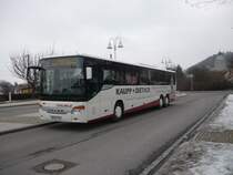 EinBus der Fa. D�uble aus Deckenpfronn macht Pause, am ZOB in Herrenberg.am 08.02.2009.  