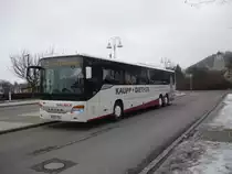 EinBus der Fa. D�uble aus Deckenpfronn macht Pause, am ZOB in Herrenberg.am 08.02.2009.  