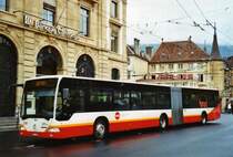 VR La Chaux-de-Fonds Nr. 228/NE 29'228 Mercedes Citaro am 23. Dezember 2009 Neuch�tel, Place Pury